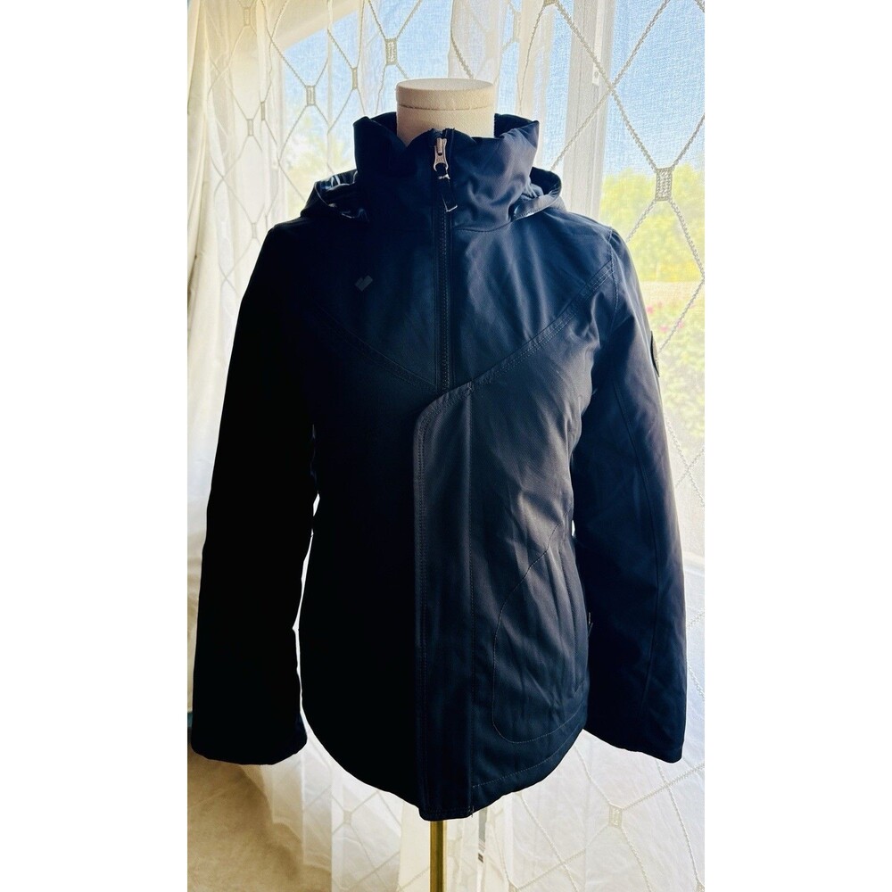 Obermeyer Black Ski Jacket Coat Girls Teen SIze 10-12 WInter Sports
